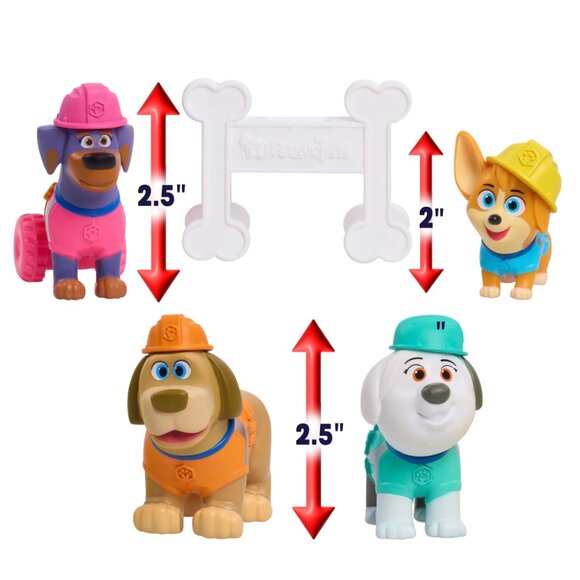 Disney Junior Pupstruction 5-Piece Figure Set, Kids Toys for Ages 3 up Xmas Gift - Picture 4 of 4